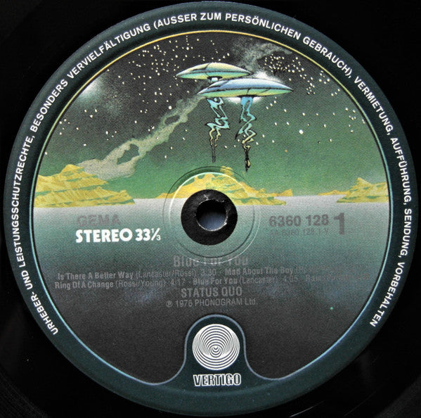 Status Quo : Blue For You (LP, Album, Gat)