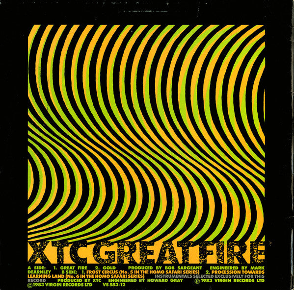 XTC : Great Fire (12")