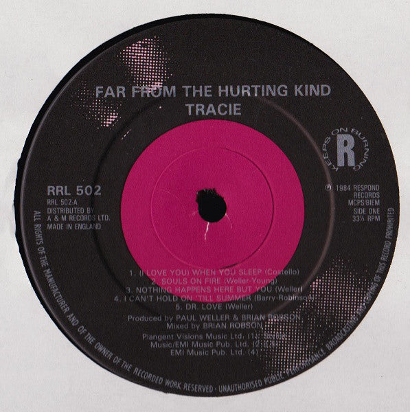 Tracie* : Far From The Hurting Kind (LP, Album)