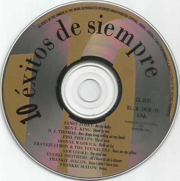 Various : Cointreau 10 Exitos de siempre (CD, Comp, Promo)