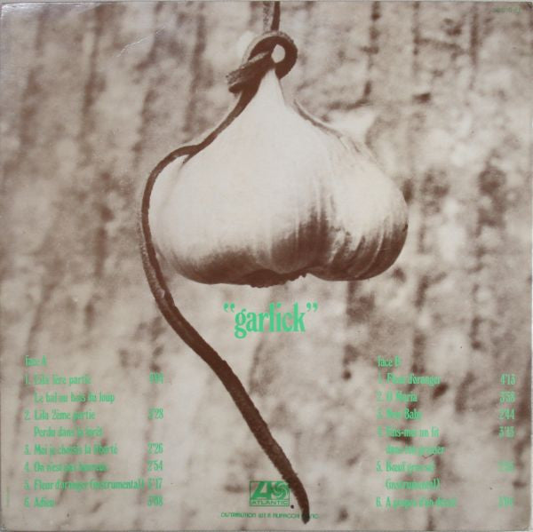 Hugues Aufray : Garlick (LP, Album, Gat)