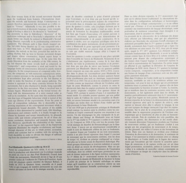 Paul Hindemith, Kreuzberger Streichquartett : Streichquartette Op.16 & Op.22 (LP, Album, RP, Gat)