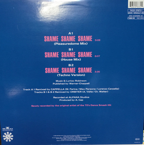 Linda Fields : Shame Shame Shame (12", Maxi)
