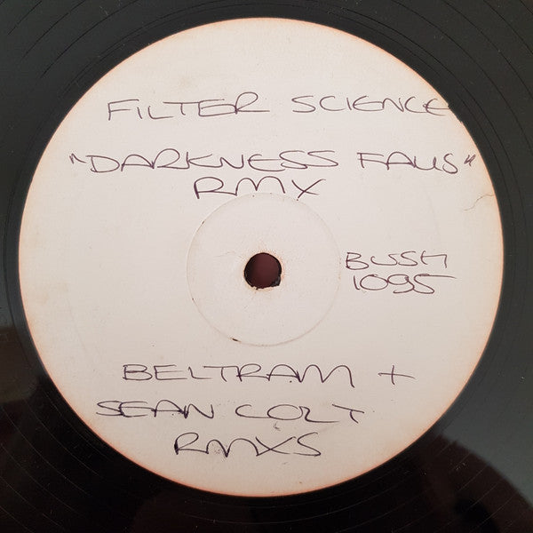 Filter Science : Darkness Falls (Beltram & Sean Colt Remixes) (12", Advance, Promo)
