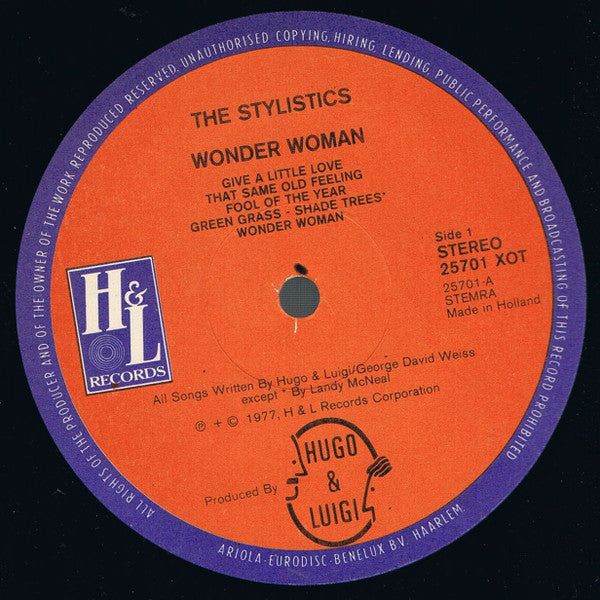 The Stylistics : Wonder Woman (LP, Album)