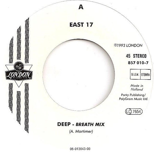 East 17 : Deep (7", Single)