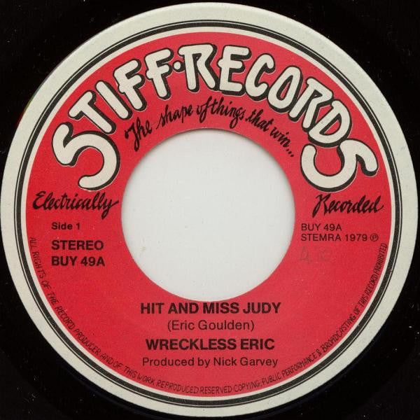 Wreckless Eric : Hit And Miss Judy (7", Single)
