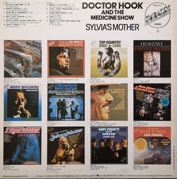 Doctor Hook And The Medicine Show* : Sylvia's Mother (LP, Album, RE)