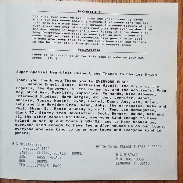 Big Mistake : Waiting (7")