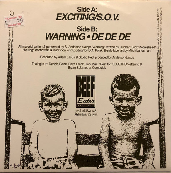 Bladder Control : Electrocarnivorous (7", EP, Ltd, Num, Whi)