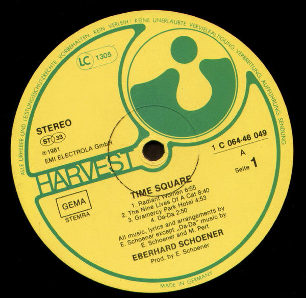 Eberhard Schoener : Time Square (LP, Album)