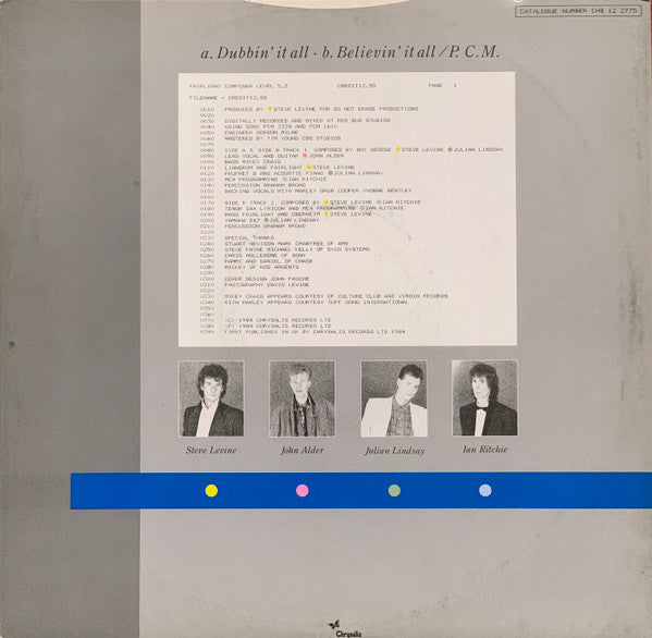 Steve Levine : Dubbin' It All (12")
