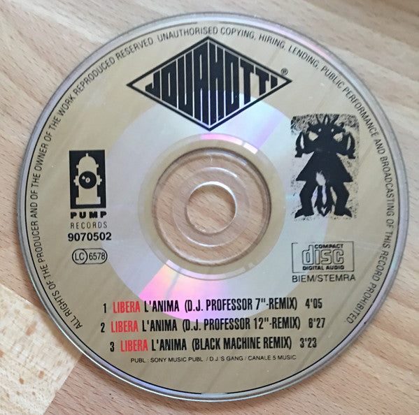 Jovanotti : Libera L'Anima (CD, Single)