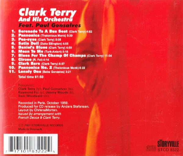 Clark Terry And His Orchestra Featuring Paul Gonsalves : Clark Terry And His Orchestra (CD, Album)