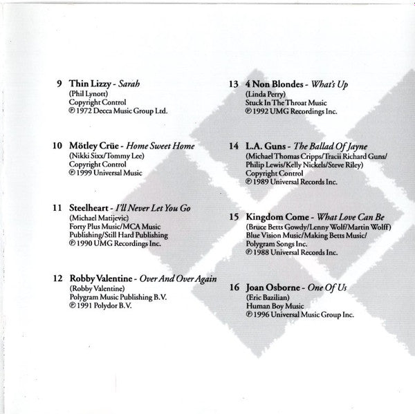 Various : Rock Ballads (CD, Comp)