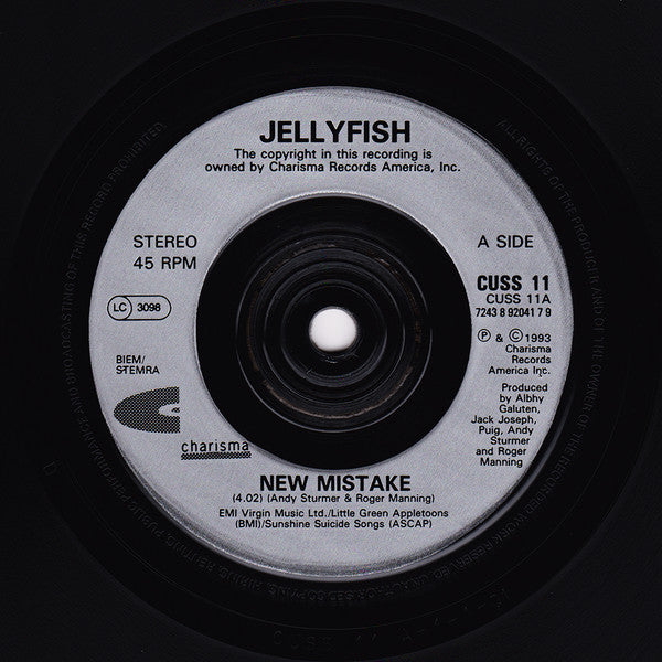 Jellyfish (2) : New Mistake (7", Single)