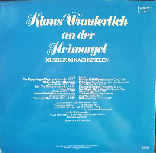 Klaus Wunderlich : An Der Heimorgel (LP, Album, Gat)