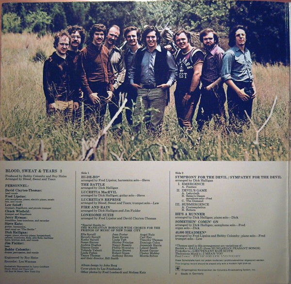 Blood, Sweat & Tears* : Blood, Sweat & Tears 3 (LP, Album, Gat)