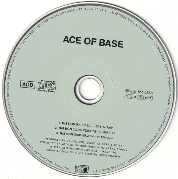 Ace Of Base : The Sign (CD, Maxi)