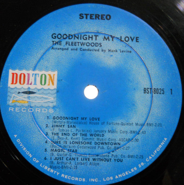 The Fleetwoods : Goodnight My Love (LP, Album)