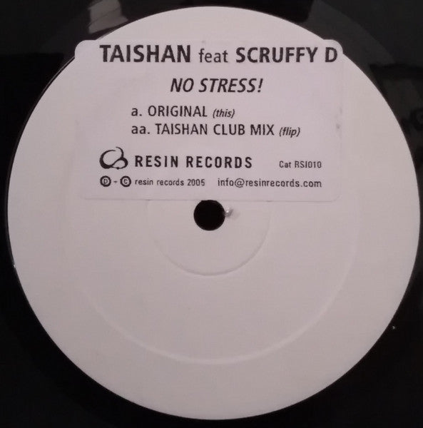 Taishan : No Stress! (12", W/Lbl, Sti)