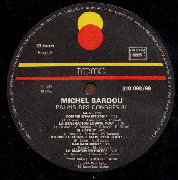 Michel Sardou : Palais Des Congrès 81 (2xLP, Album)