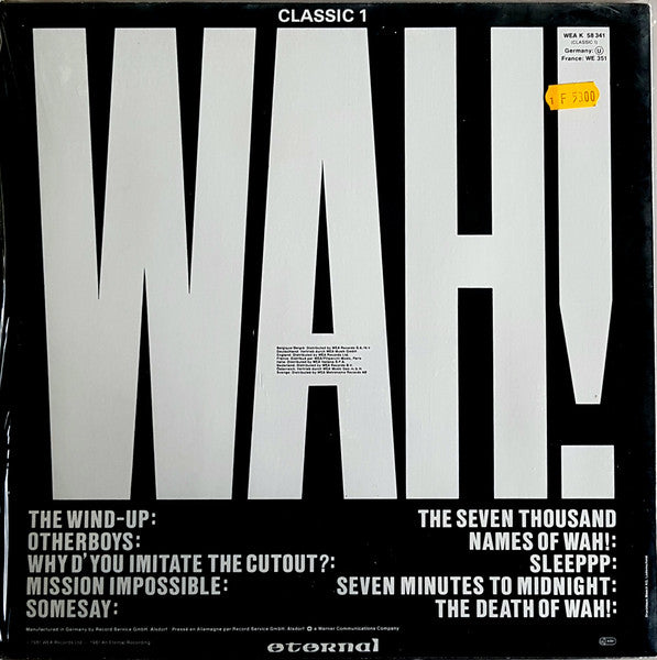 Wah! : Nah=Poo - The Art Of Bluff (LP, Album)