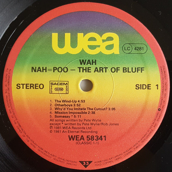 Wah! : Nah=Poo - The Art Of Bluff (LP, Album)