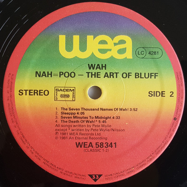 Wah! : Nah=Poo - The Art Of Bluff (LP, Album)