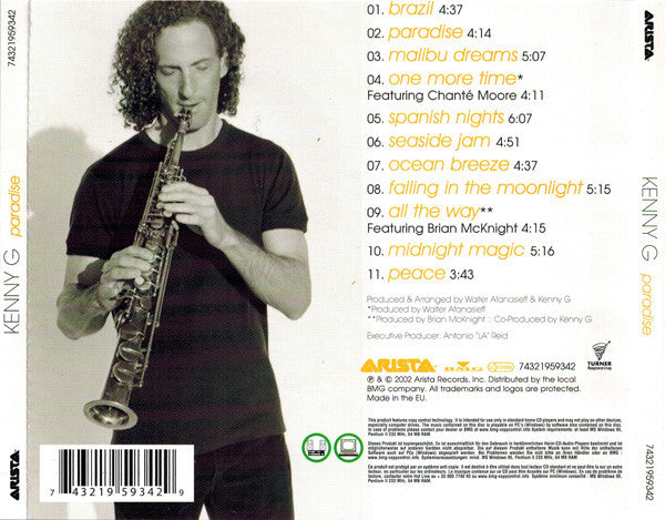 Kenny G (2) : Paradise (CD, Album, Copy Prot.)