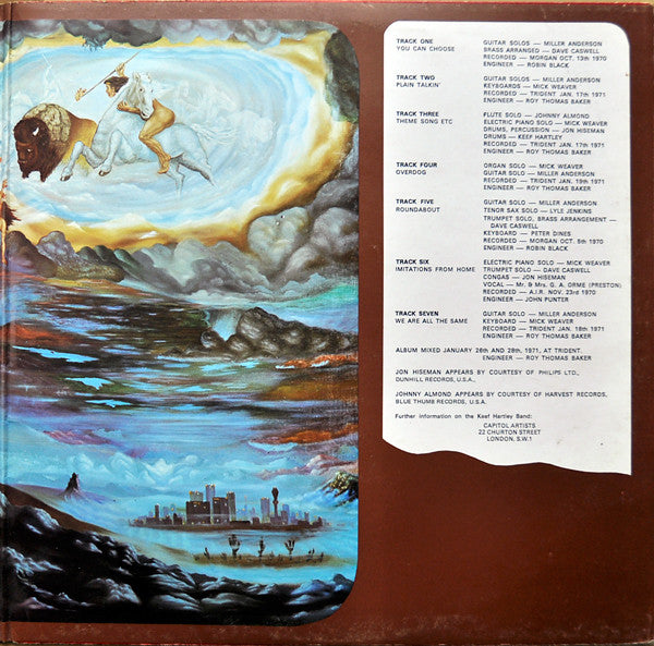 The Keef Hartley Band : Overdog (LP, Album)