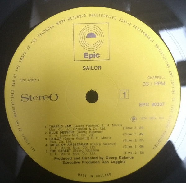 Sailor : Sailor (LP, Album)