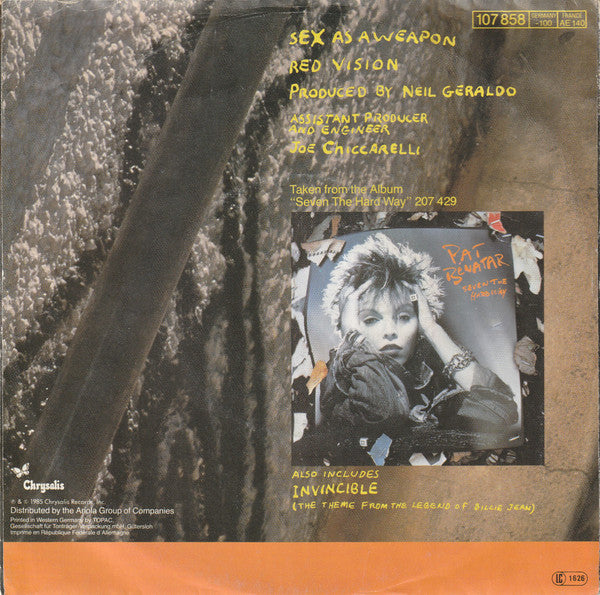 Pat Benatar : Sex As A Weapon (7", Single)