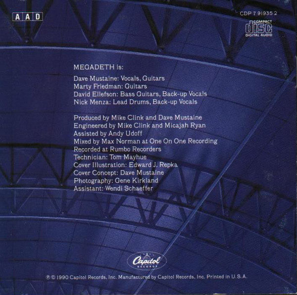 Megadeth : Rust In Peace (CD, Album)