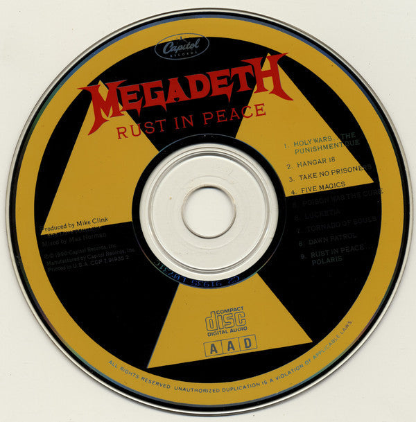 Megadeth : Rust In Peace (CD, Album)