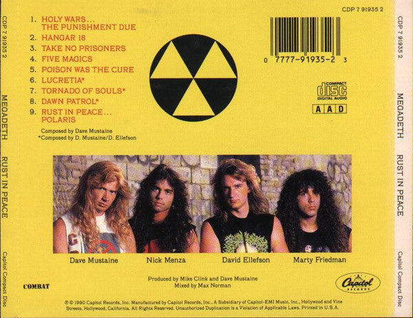 Megadeth : Rust In Peace (CD, Album)