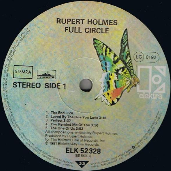 Rupert Holmes : Full Circle (LP, Album)