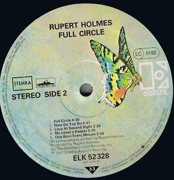 Rupert Holmes : Full Circle (LP, Album)