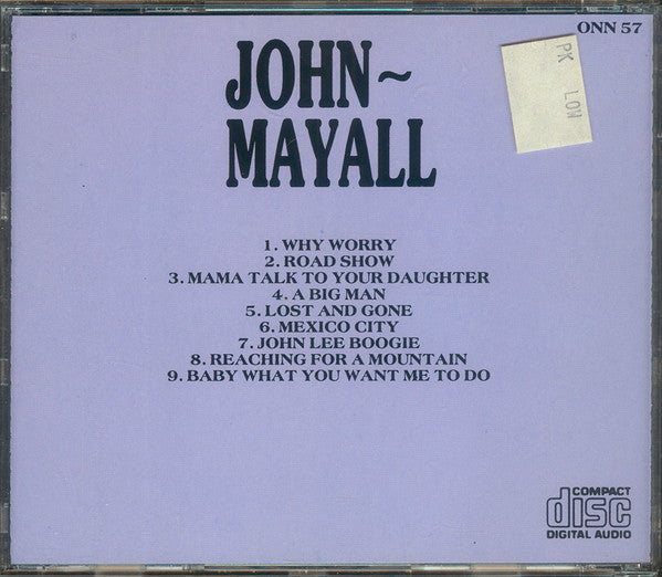 John Mayall : John Mayall (CD, Album, RE)