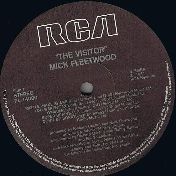 Mick Fleetwood : The Visitor (LP, Album, Gat)