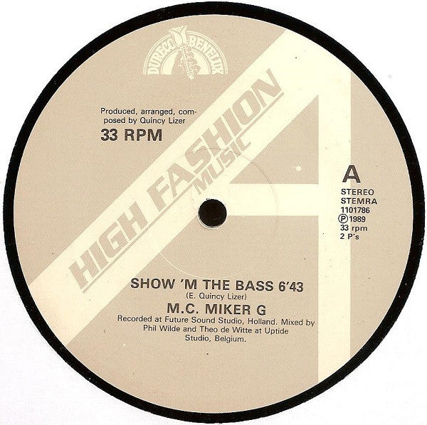 M.C. Miker G* : Show 'M The Bass (12")