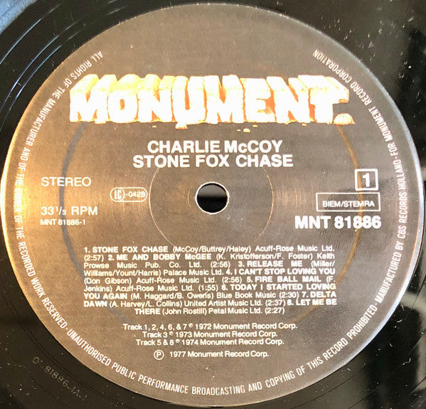 Charlie McCoy : Stone Fox Chase (LP, Comp)