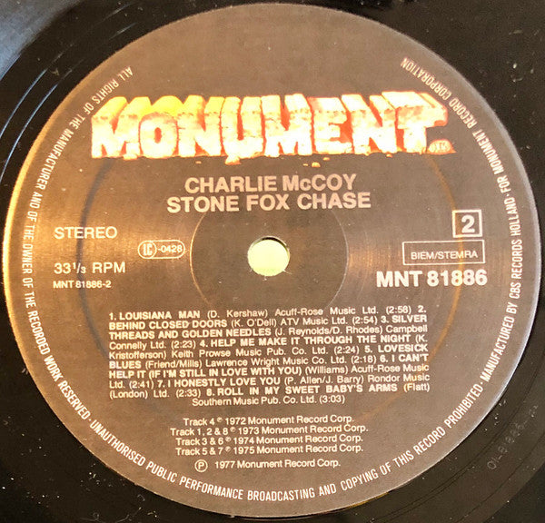 Charlie McCoy : Stone Fox Chase (LP, Comp)