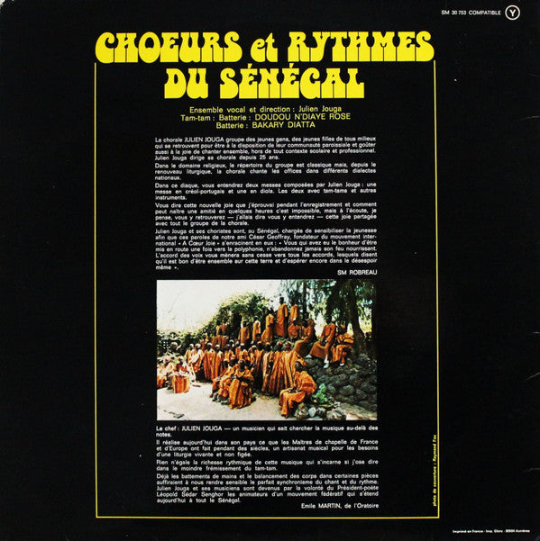 Julien Jouga : Choeurs Et Rythmes Du Sénégal (LP)