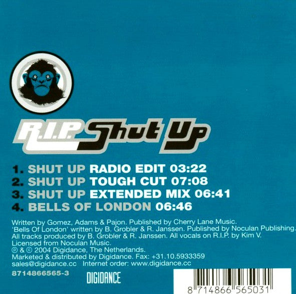R.I.P. (3) : Shut Up (CD, Single)