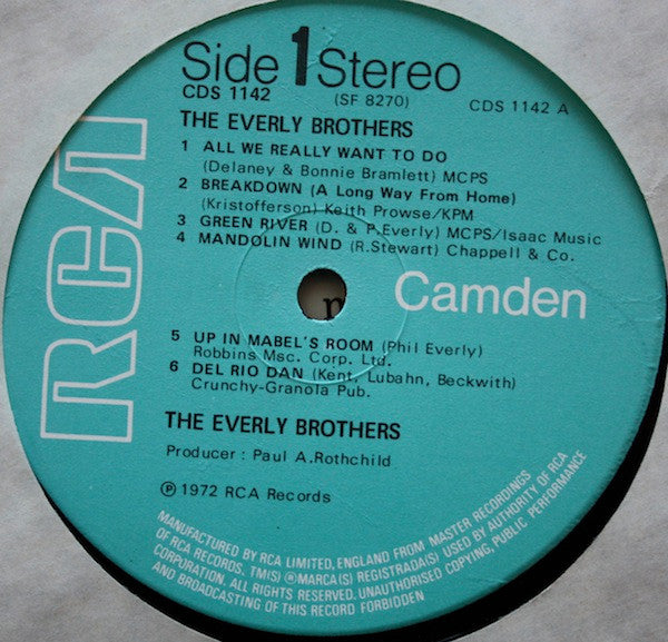 Everly Brothers : The Everly Brothers (LP, Album, RE)