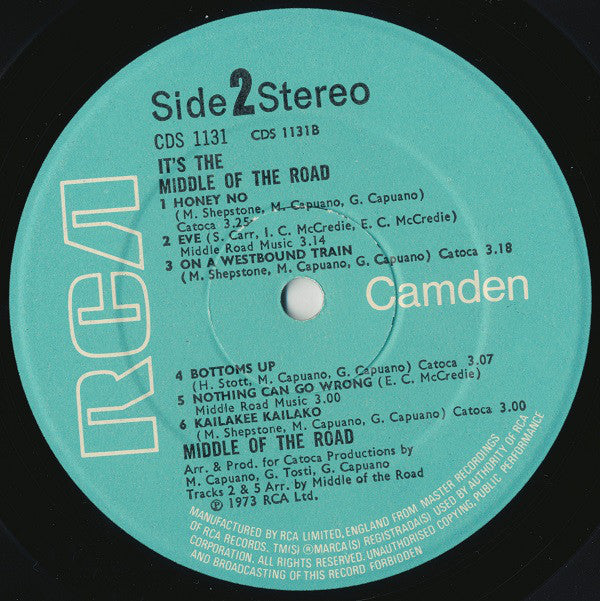 Middle Of The Road : It's The Middle Of The Road (LP, Comp)
