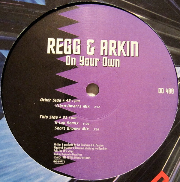 Regg & Arkin : On Your Own (12")