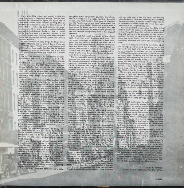 Billie Holiday : Strange Fruit (LP, Comp, Mono, RE, PR)