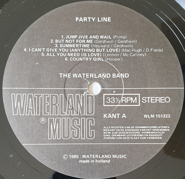 The Waterland Band : Party Line (LP, Album)